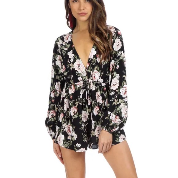 NWT SMYM floral rose romper size small - Picture 12 of 12